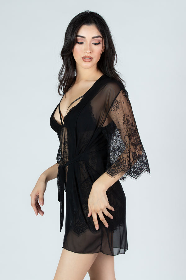 Black Lace Nightgown